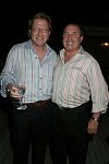 Fred Stahl, Steve Boxer<br>at the Alzheimer's Association New York City Chapter cocktail party at the Southampton residence of Mark Zurack and Kathy Ferguson on 8-12-05. photo by Rob Rich copyright 2005 516-676-3939 robwayne1@aol.com