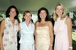 Debbie Ansell, Gale Grossman, Claire Knopf, Ann Unterberg<br>at the Women's Council in support of the Leon Hess Cancer Center at the Monmouth Medical Center annual membership luncheon &quot The Power of Pink&quot at the home of Judith Stanley Coleman in Middletown, N.J. on 7-21-05. all photos by Rob Rich copyright 2005 516-676-3939 robwayne1@aol.com