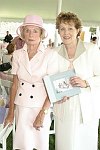 Judy Stanley Coleman, Lynn Redgrave<br>at the Women's Council in support of the Leon Hess Cancer Center at the Monmouth Medical Center annual membership luncheon &quot The Power of Pink&quot at the home of Judith Stanley Coleman in Middletown, N.J. on 7-21-05. all photos by Rob Rich copyright 2005 516-676-3939 robwayne1@aol.com