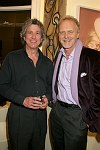 Jerry Sharir, Hans Wilhelm<br> at the Gallery Artist Group Show at the Leila Taghinia-Milani Heller Gallery in Manhattan on 11-28-05. photo by Rob Rich copyright 2005 5160-676-3939 robwayne1@aol.com