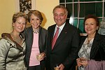 Judy Henderson, Joan and Sandy Weill, Toby Heller<br> at the Gallery Artist Group Show at the Leila Taghinia-Milani Heller Gallery in Manhattan on 11-28-05. photo by Rob Rich copyright 2005 5160-676-3939 robwayne1@aol.com
