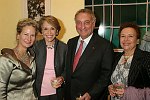 Judy Henderson, Joan and Sandy Weill, Toby Heller<br> at the Gallery Artist Group Show at the Leila Taghinia-Milani Heller Gallery in Manhattan on 11-28-05. photo by Rob Rich copyright 2005 5160-676-3939 robwayne1@aol.com