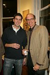 Alex and Brandt Tayton<br> at the Gallery Artist Group Show at the Leila Taghinia-Milani Heller Gallery in Manhattan on 11-28-05. photo by Rob Rich copyright 2005 5160-676-3939 robwayne1@aol.com