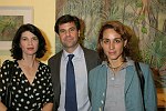 Jessica Friedberg, Baird Ryan, Linda Hackett<br> at the Gallery Artist Group Show at the Leila Taghinia-Milani Heller Gallery in Manhattan on 11-28-05. photo by Rob Rich copyright 2005 5160-676-3939 robwayne1@aol.com