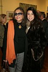 Ms. Azarm, Fiona Salinic<br> at the Gallery Artist Group Show at the Leila Taghinia-Milani Heller Gallery in Manhattan on 11-28-05. photo by Rob Rich copyright 2005 5160-676-3939 robwayne1@aol.com