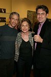 Albert Russo, Nahid Taghinia-Milani, David Feder<br> at the Gallery Artist Group Show at the Leila Taghinia-Milani Heller Gallery in Manhattan on 11-28-05. photo by Rob Rich copyright 2005 5160-676-3939 robwayne1@aol.com