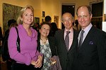 Ann Jeffrey, Toby Heller, Gilbert Heller, Henry Heller<br> at the Gallery Artist Group Show at the Leila Taghinia-Milani Heller Gallery in Manhattan on 11-28-05. photo by Rob Rich copyright 2005 5160-676-3939 robwayne1@aol.com