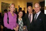 Ann Jeffrey, Toby Heller, Gilbert Heller, Henry Heller<br> at the Gallery Artist Group Show at the Leila Taghinia-Milani Heller Gallery in Manhattan on 11-28-05. photo by Rob Rich copyright 2005 5160-676-3939 robwayne1@aol.com