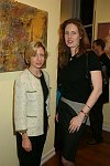 Anna Kornbouth, Melyora Kramer<br> at the Gallery Artist Group Show at the Leila Taghinia-Milani Heller Gallery in Manhattan on 11-28-05. photo by Rob Rich copyright 2005 5160-676-3939 robwayne1@aol.com