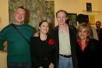 Christoper Priore, Mary Morris, William T. Hillman, Leila Heller<br> at the Gallery Artist Group Show at the Leila Taghinia-Milani Heller Gallery in Manhattan on 11-28-05. photo by Rob Rich copyright 2005 5160-676-3939 robwayne1@aol.com