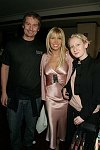 Makeup artist  Pietro Cabrini, Lisa Gastineau, Sarah Brown <br>The Launch of the Italian Makeup Line &quotNOUBA&quot at Frederick's in Manhattan, N.Y. on 11-2-05. photo by Rob Rich copyright 2005 516-676-3939 robwayne1@aol.com