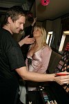 Makeup artist Pietro Cabrini , Lisa Gastineau<br>The Launch of the Italian Makeup Line &quotNOUBA&quot at Frederick's in Manhattan, N.Y. on 11-2-05. photo by Rob Rich copyright 2005 516-676-3939 robwayne1@aol.com