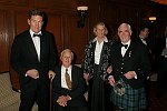 Euan Baird (honoree), Brooks Buxton, Angelica Baird, Alan Bain (president)