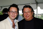 Jed Taxel, Mark Taxel<br>at a party honoring Elliot Spitzer at the Southampton, N.Y. residence of Annie and Michael Falk on 7-16-05. photo by S. Rosante for Rob Rich copyright 2005 516-676-3939 robwayne1@aol.com