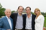 John Coleman, Eliot Spitzer, Keith Rosenbloom, Yfatm Reiss<br>at a party honoring Elliot Spitzer at the Southampton, N.Y. residence of Annie and Michael Falk on 7-16-05. photo by S. Rosante for Rob Rich copyright 2005 516-676-3939 robwayne1@aol.com
