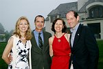 Silda Spitzer, MIchel Dekonkoy, Harriette Resnick, Eliot Spitzer<br>at a party honoring Elliot Spitzer at the Southampton, N.Y. residence of Annie and Michael Falk on 7-16-05. photo by S. Rosante for Rob Rich copyright 2005 516-676-3939 robwayne1@aol.com