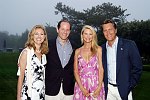 Silda and Eliot Spitzer, Christie Brinkley and Peter Cook<br>at a party honoring Elliot Spitzer at the Southampton, N.Y. residence of Annie and Michael Falk on 7-16-05. photo by S. Rosante for Rob Rich copyright 2005 516-676-3939 robwayne1@aol.com