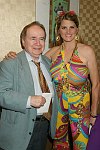 Joe Franklin, Bonnie Comley<br> at the opening night for &quotIn The Wings&quot, a new comedy by Stewart F. Lane at the Promenade Theatre and after party at Planet Hollywood in Manhattan, N.Y. on 9-28-05. photo by Rob Rich copyright 2005 516-676-3939 robwayne1@aol.com