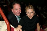 Jimmy Nederlander, Margo McNabb<br> at the opening night for &quotIn The Wings&quot, a new comedy by Stewart F. Lane at the Promenade Theatre and after party at Planet Hollywood in Manhattan, N.Y. on 9-28-05. photo by Rob Rich copyright 2005 516-676-3939 robwayne1@aol.com