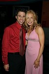 actor Josh Prince, actress Lisa Datz <br> at the opening night for &quotIn The Wings&quot, a new comedy by Stewart F. Lane at the Promenade Theatre and after party at Planet Hollywood in Manhattan, N.Y. on 9-28-05. photo by Rob Rich copyright 2005 516-676-3939 robwayne1@aol.com