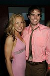 actress Lisa Datz , actor Brian Henderson<br> at the opening night for &quotIn The Wings&quot, a new comedy by Stewart F. Lane at the Promenade Theatre and after party at Planet Hollywood in Manhattan, N.Y. on 9-28-05. photo by Rob Rich copyright 2005 516-676-3939 robwayne1@aol.com
