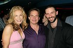 actress Lisa Datz, actor Brian Henderson, director Jeremy Dobrish<br> at the opening night for &quotIn The Wings&quot, a new comedy by Stewart F. Lane at the Promenade Theatre and after party at Planet Hollywood in Manhattan, N.Y. on 9-28-05. photo by Rob Rich copyright 2005 516-676-3939 robwayne1@aol.com